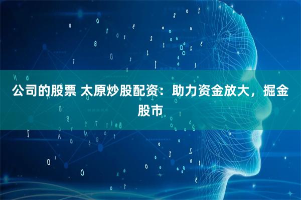 公司的股票 太原炒股配资：助力资金放大，掘金股市